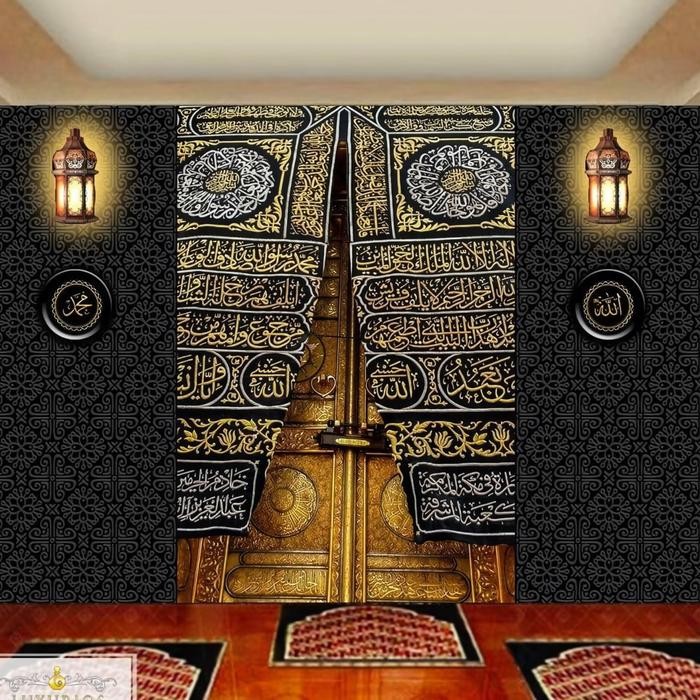 WALLPAPER CUSTOM 3D WALLPAPER DINDING KABAH WALLPAPER CUSTOM ISLAMI KABAH Wallpaper Islami Kaligrafi