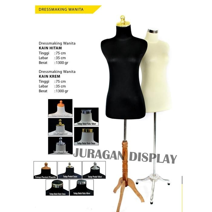 

MANNEQUIN DRESS MAKING CREAM BAJUKAKI BESISET