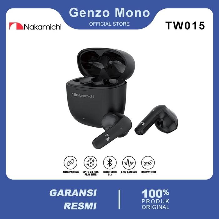 Nakamichi TW015 True Wireless Earphone Bluetooth Gaming TWS HD