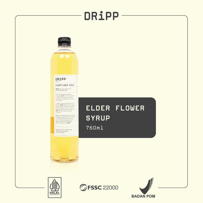 

DRiPP Elderflower Syrup - Sirup Rasa Bunga Elderflower Untuk HORECA