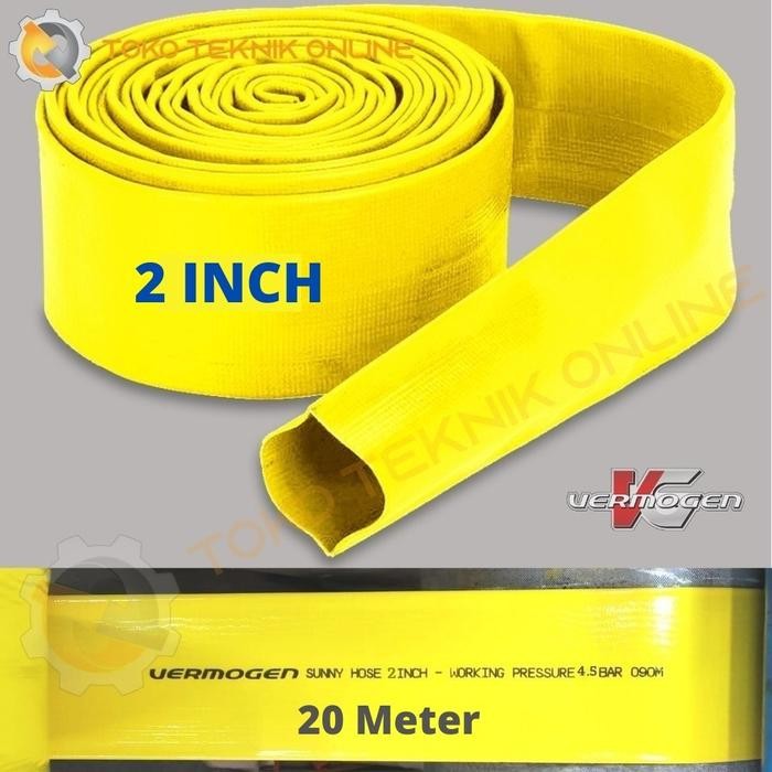 Selang Pompa Alkon 2 Inch 4 Bar - 20 Meter - Sunny Hose - Vermogen