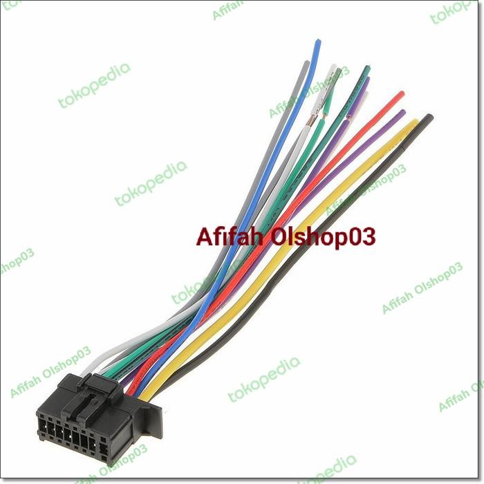 Kabel soket tape mobil Pioneer seri DEH MVH DVH 16 pin termurah