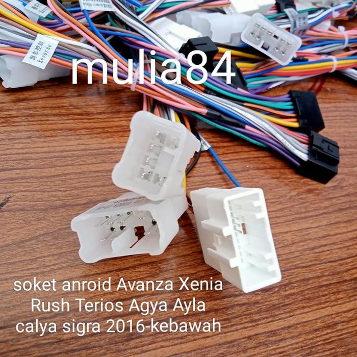 Kabel soket head unit anroid Avanza Xenia 2016-kebawah