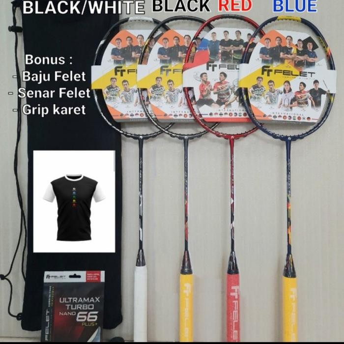 Terlaris Raket Badminton Felet Nano Fastex 800 Komplit Original