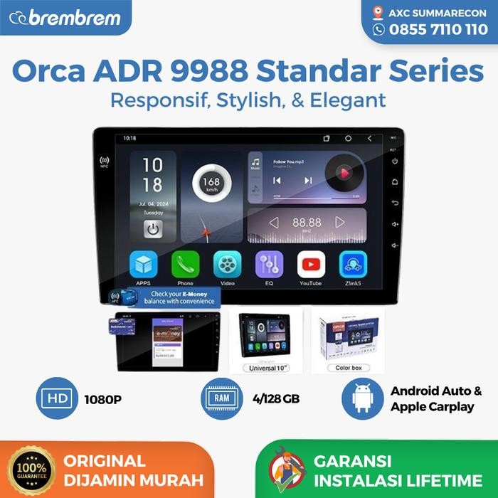 Promo Headunit Android Orca Adr 9988 Standard Nfc Series 9 Original