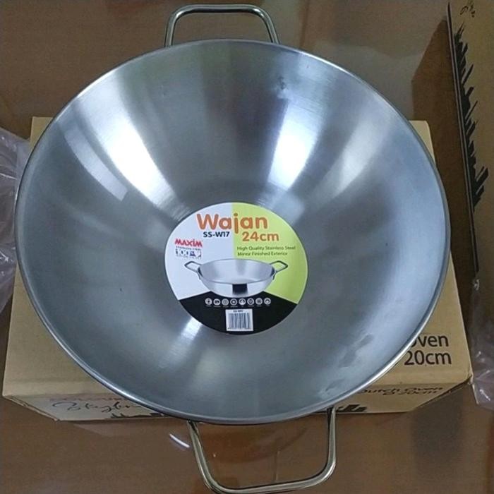 Wajan Stainless Steel Maxim 24 Cm Gratisongkir