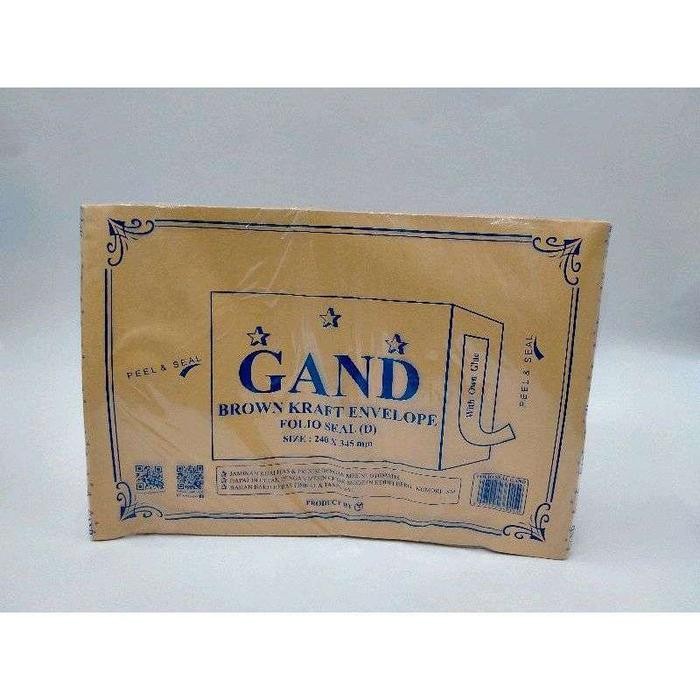 

AMPLOP COKLAT FOLIO SEAL (1PAK) KODE 814