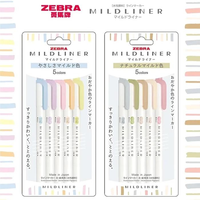 

Zebra Mildliner Gentle Natural Mild Colors Double Sided Highlighter best seller