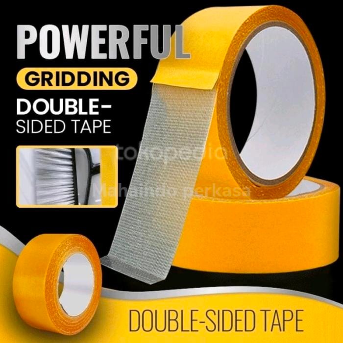 

Double Tape Tipis Super Kuat Double Side Tape Fiber 25mm x 20m