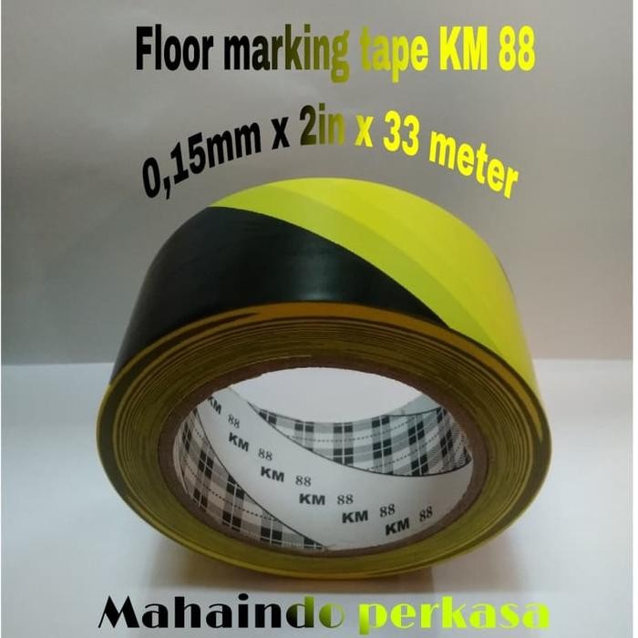

Isolasi lantai KM 88 lakban lantai kuning hitam 2" x 33 meter
