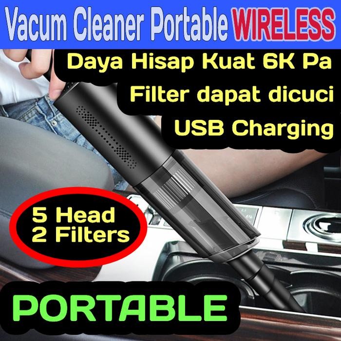Vacum Cleaner Portable Wireless Vacum Cleaner Mini Mobil Rumah Best Quality