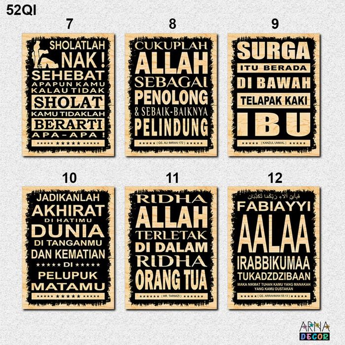 Hiasan Dinding Islami / Quotes Dinding Islami hiasan dinding islami aesthetic