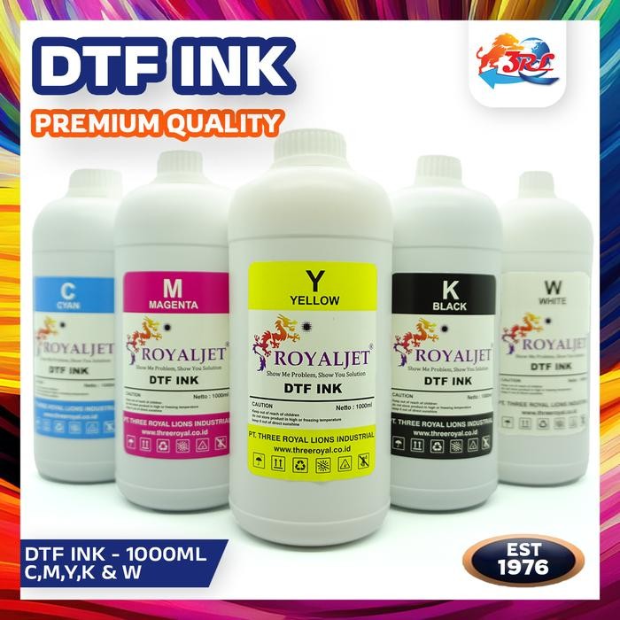 

Tinta DTF untuk sablon/Tinta DTF Premium Terbaik/CMYK 1000ML best seller