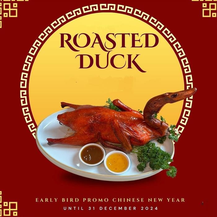 

Parcel Natal Roasted Duck / Hampers Tahun Baru / Imlek CNY - Bebek Peking Utuh 1 Ekor Ready To Eat