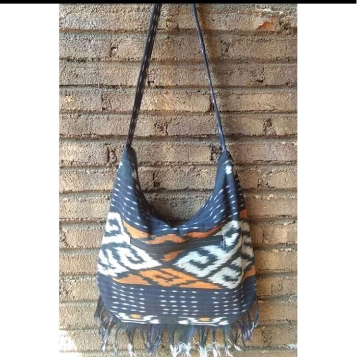 Tas Tenun Lombok Selempang Besar Tas Etnik Pria Wanita Tas Outdoor Pendaki Gunung Traveller Katun