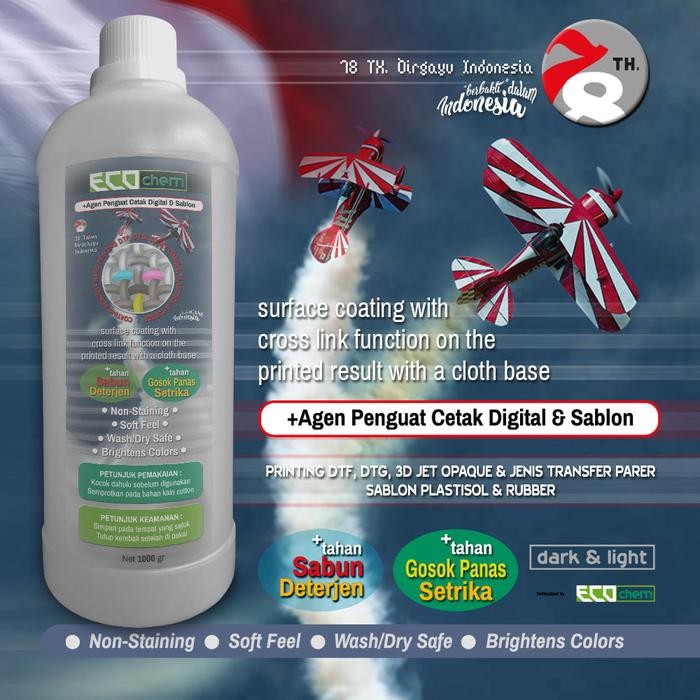 

Cairan Coating Apoxy Tinta DTF, Tinta DTG & 3G Jet Opaque Spray