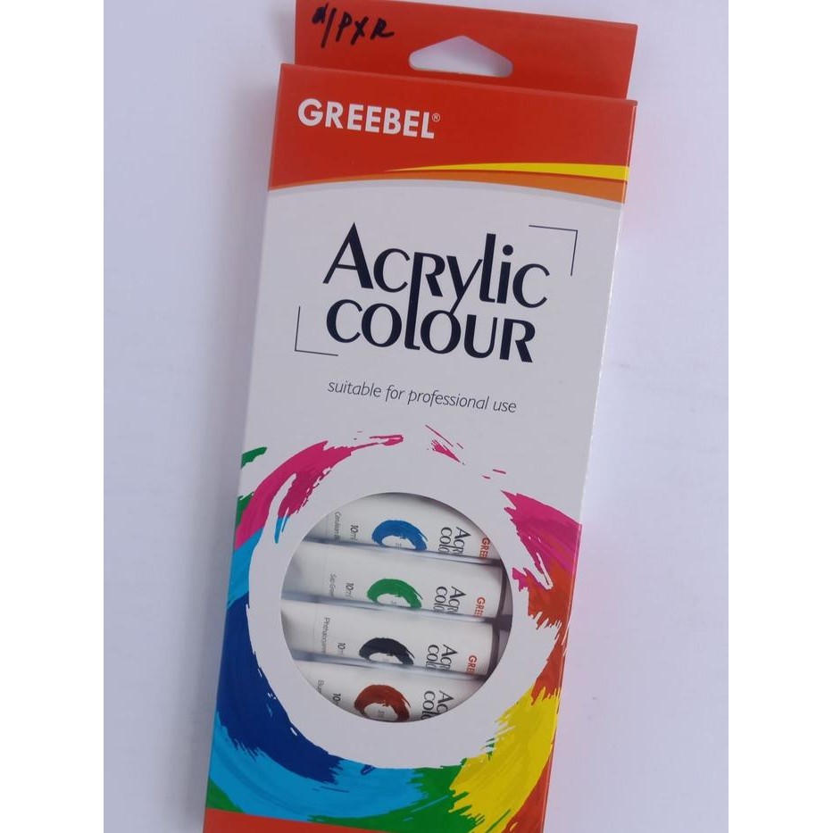

Cat acrylic greebel 12 warna Kanvas Stationery