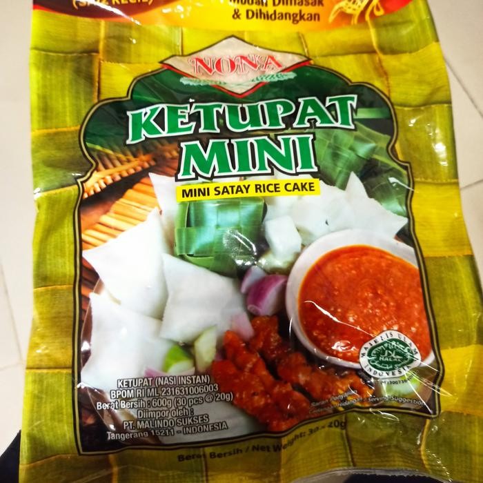 

nona ketupat mini instan 600gr 30x20gr