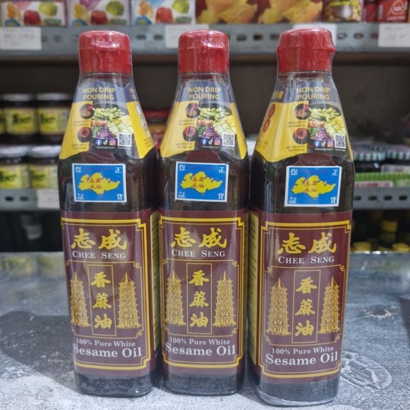 

Minyak Wijen Pagoda Chee Seng Pure White Sesame Oil 375 ml / Minyak Wijen Putih Pagoda / Chee Seng Sesame Oil / Minyak Wijen Premium 375ml