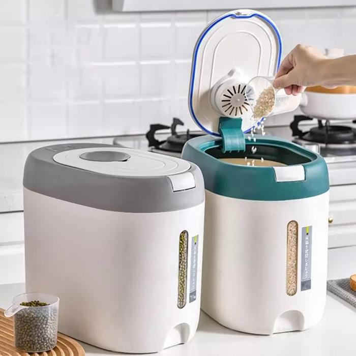 Dispenser Beras 5 KG / Rice Dispenser 8259 Tempat Wadah Penyimpanan