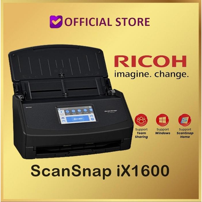 Ready Stock Ricoh/Fujitsu Scanner Scansnap Ix1600 Scansnap Ix 1600