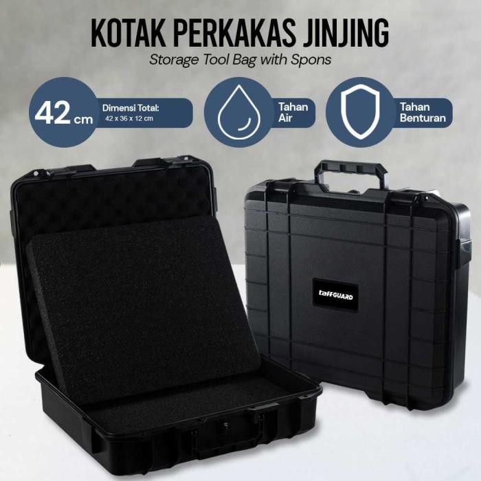 Tool Box Kotak Perkakas Portable Jinjing Storage Bag Tas Elektronik Peralatan Alat Tukang Teknisi
