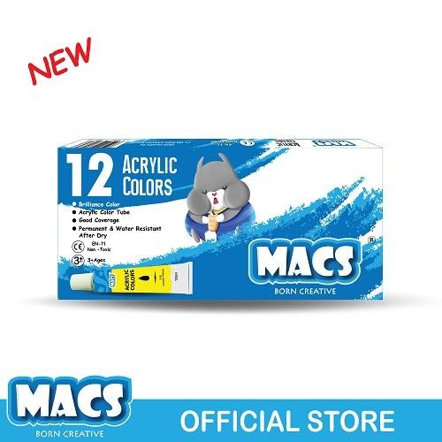 

MACS Acrylic Paint - 12 Color / Cat Akrilik