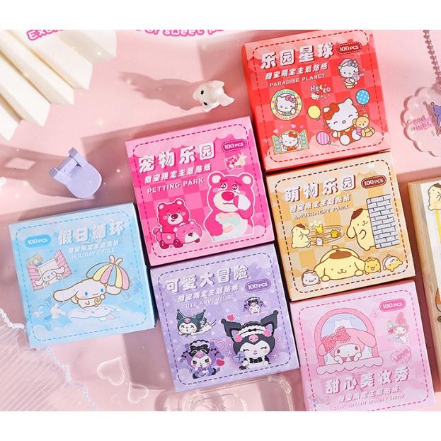 

Stiker Karakter SANRIO Isi 100 Pcs / Stiker Anak Karakter Kartun Sanrio 100 in 1 / Sanrio Sticker