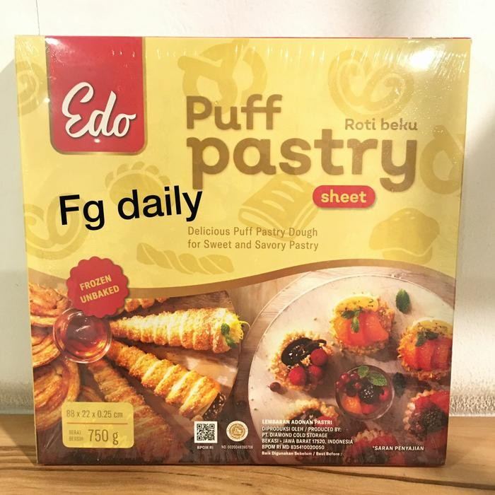 

FyZ Puff pastry sheet edo murah / kulit pastry Halal / kulit zuppa