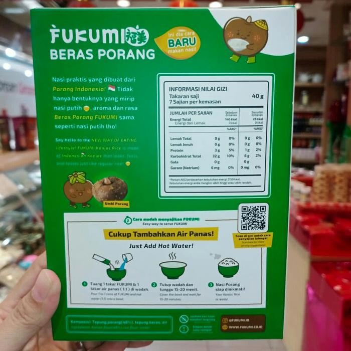 

Glx fukumi beras porang sachet 280g original shirataki sehat konjac rice