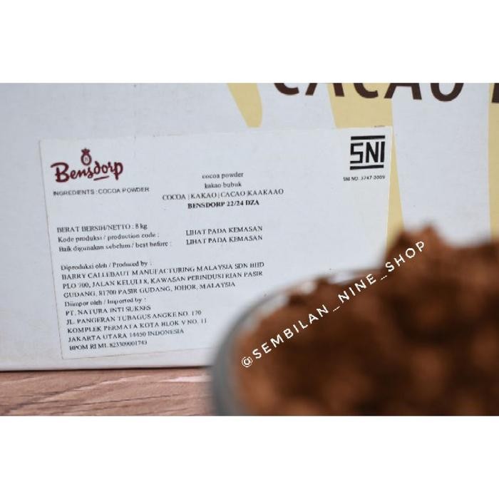

FyZ Bensdorp Cocoa Powder 1 Kg Coklat Bubuk Fat Cocoa 22-24%