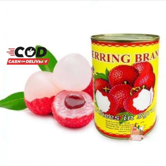 

Gdh Herring Brand lychee kaleng 567gr / leci kaleng / lychee in syrup