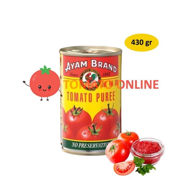 

Gdh Ayam Brand / Pure Tomat Tomato Puree Pasta Tomat/ 430 g gr gram 430gr
