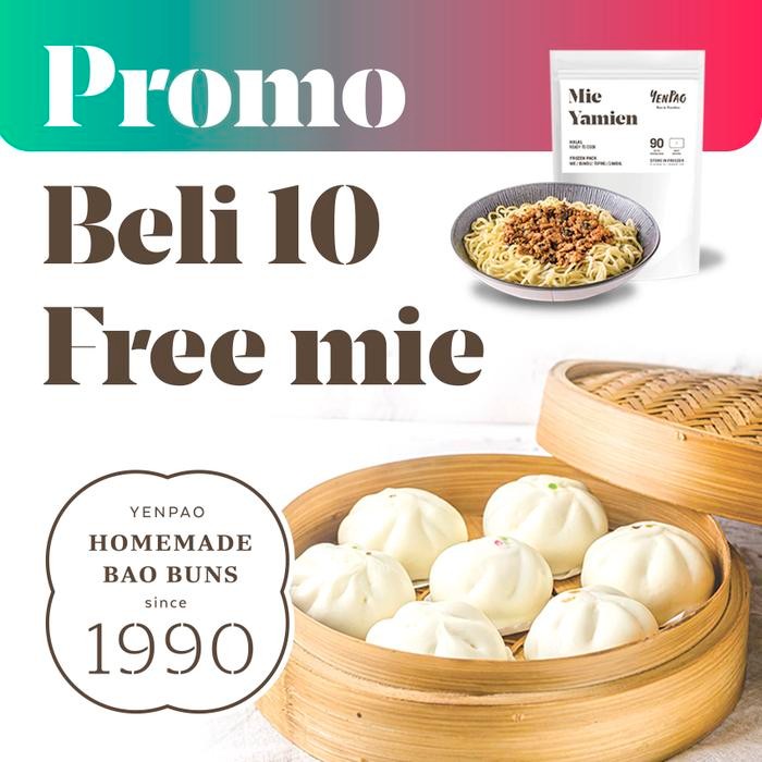

Gdh PROMO SPESIAL / BELI 12 PAO GRATIS MIE FROZEN / YEN PAO HALAL