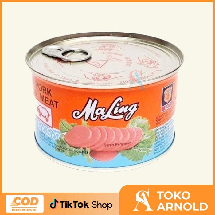 

Gdh Ma Ling Pork Kecil 170g TTS / TTS brand Maling Pork Luncheon 170g ( NON HALAL )