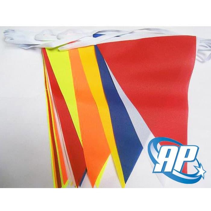 Bendera Kain Segitiga/ Bendera Segitiga / Bendera Segitiga Warna-Warni Terbatas