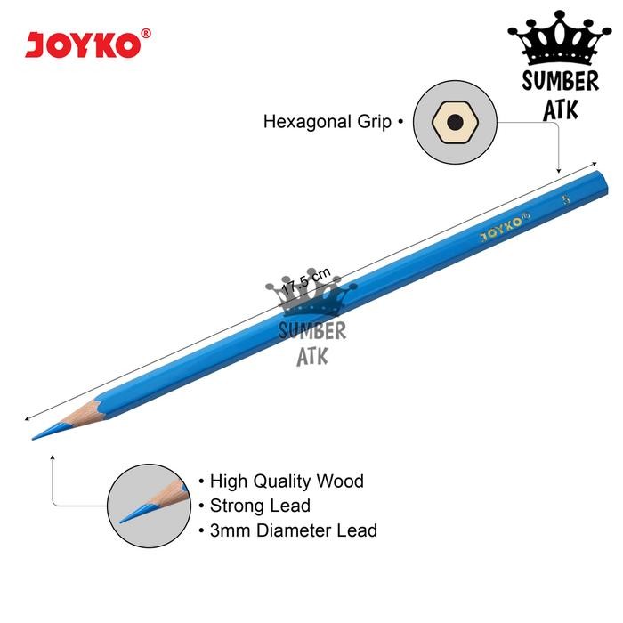 

Joyko Pensil Warna 48 Warna Cp-0127 Superior Quality Color Pencils Gratisongkir