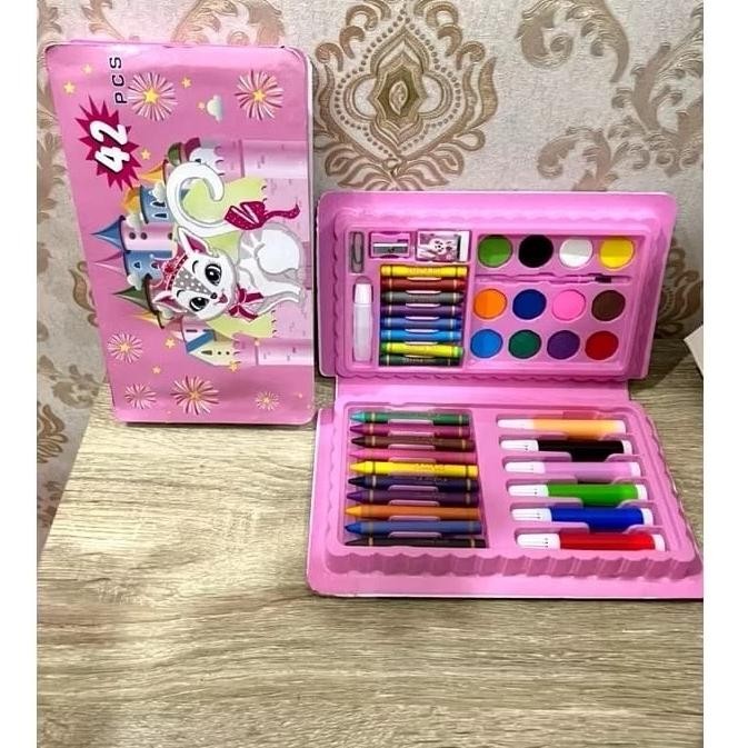 

Crayon Set Isi 42Pcs / Alat Melukis Mewarnai Menggambar / Perlengkapan Mewarnai Anak Gratisongkir