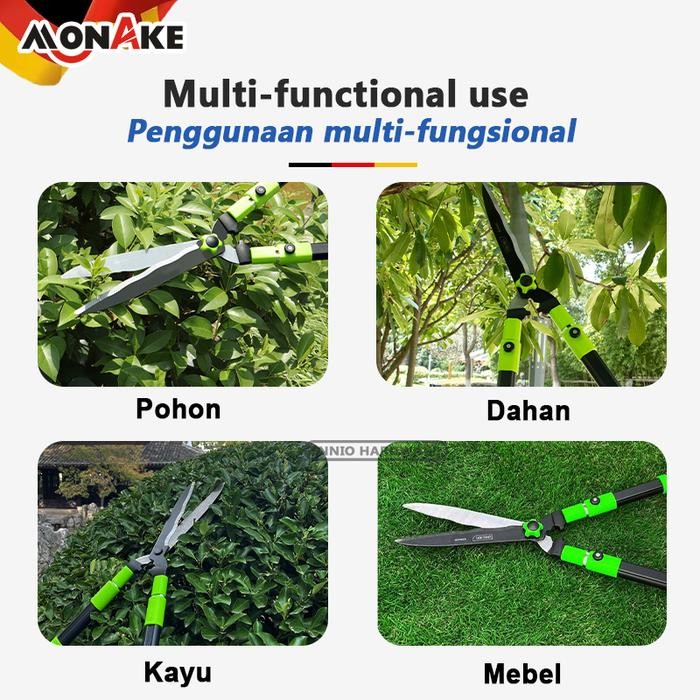 Gunting Potong Rumput 55cm75cm COD Gunting Dahan Alat Pemotong Rumput Ranting Taman Kebun Gagang