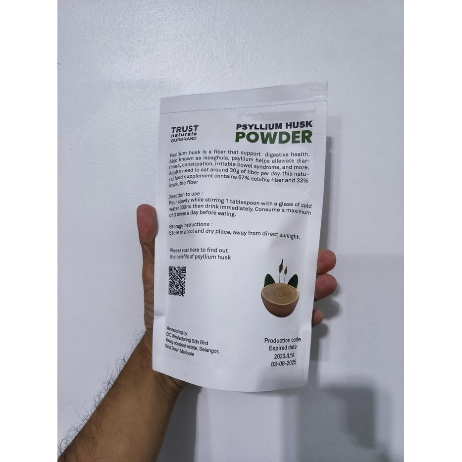 

Gdh Psyllium Husk Powder Murni Halus 250 gram dari Trust Naturals