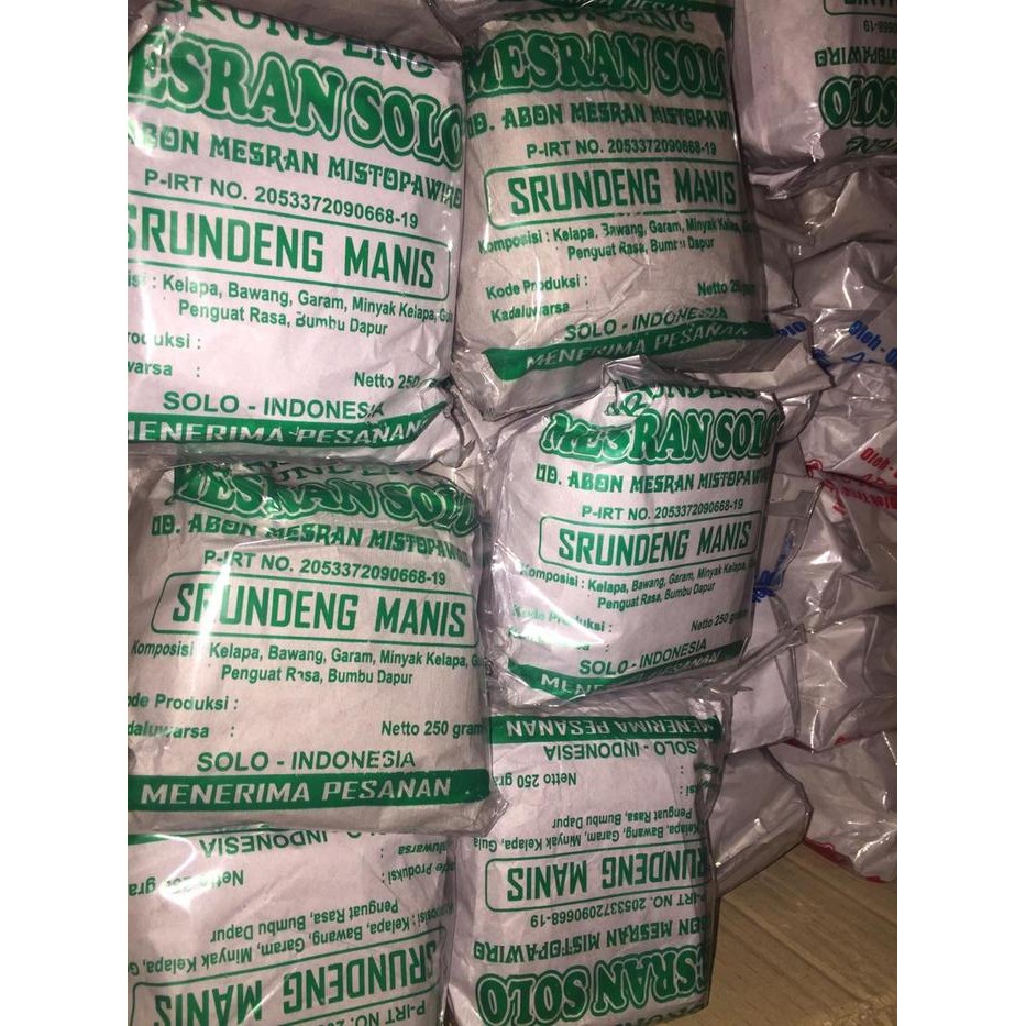 

Gdh Mesran Srundeng Manis 250gr
