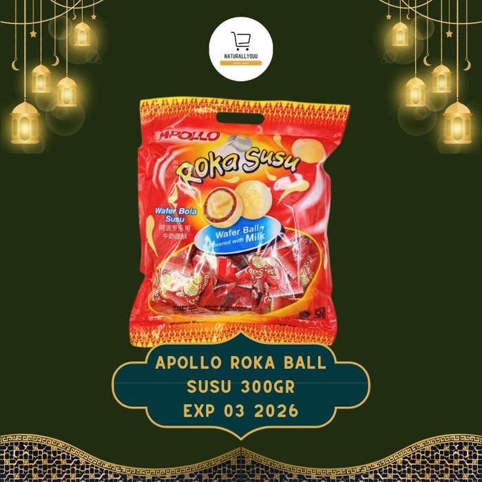 

Ger Apollo Roka Waffer Ball Snek Jadul Biskuit Bola Coklat Wafer Cemilan Food Makanan