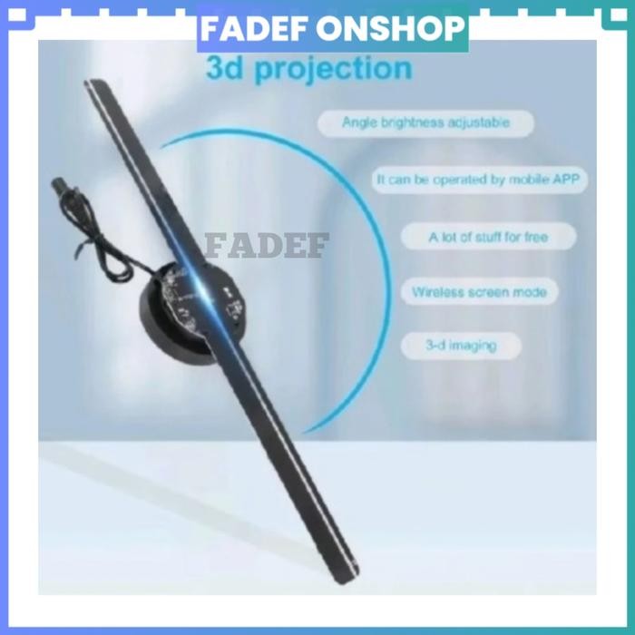 3D Hologram Fan Video Kipas 3D Hologram Video Cocok Untuk Pasang Iklan Produk Holographic Projector