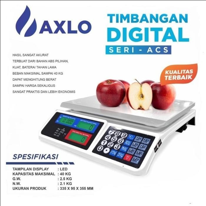 Timbangan Buah Digital 40 Kg Gsf Timbangan Baju Laundry Sayur Buah Gratisongkir