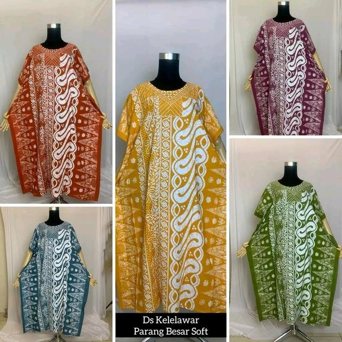 Paket 3 pcs (Radian) Daster Kalong Lowo Kelelawar Jumbo Batik Radian Rayon Solo Big Size Premium