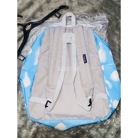 JS JanSport Large Backpack Motif Awan - tas / ransel kuliah kerja sekolah Jansport Superbreak Sky