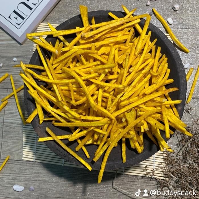 

1 KG KEMASAN CEMILAN STIK TALAS RASA GURIH DAN RENYAH Makanan Keripik Food Snack