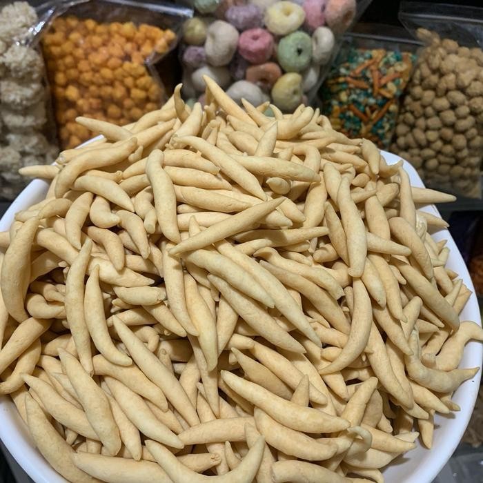 

CEMILAN STIK KEJU PREMIUM / GABUS KEJU / CENDOL KEJU RASA GURIH DAN RENYAH KEMASAN 500 GRAM