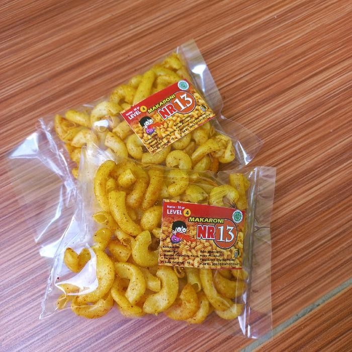 MAKARONI level NR13 kemasan / 10 pcs level 1-10 .mantul gurih pedas Cemilan viral #makaroniNR13
