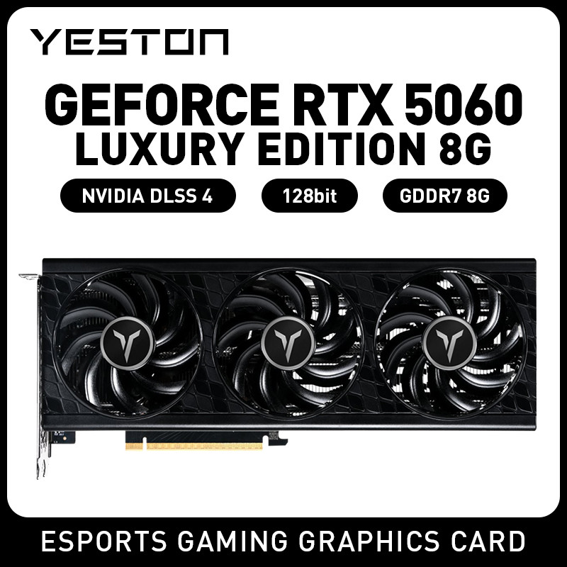 YESTON NVIDIA GeForce RTX 5060 8G Gaming Graphics Card 5060 rtx 5060 8GB 128Bit 5NM 8Pin GDDR7